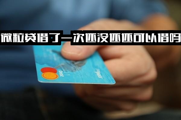 微粒贷首次借款后未还清时，若仍有可用额度，能否再次借款？