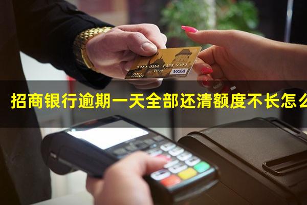 ?招商银行逾期一天全部还清额度不长怎么回事?